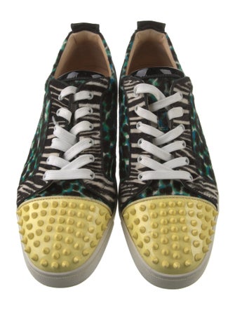 Christian Louboutin Ponyhair Animal Print Sneakers