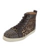 Christian Louboutin Spike Accents Ponyhair Sneakers