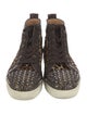Christian Louboutin Spike Accents Ponyhair Sneakers