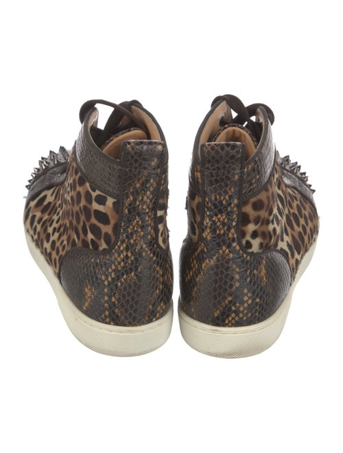 Christian Louboutin Spike Accents Ponyhair Sneakers