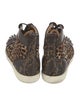 Christian Louboutin Spike Accents Ponyhair Sneakers