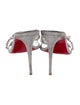 Christian Louboutin Glitter Crystal Embellishments Slides