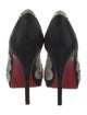 Christian Louboutin Satin Crystal Embellishments Pumps