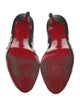 Christian Louboutin Satin Crystal Embellishments Pumps