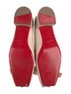 Christian Louboutin Leather Bow Accents Flats
