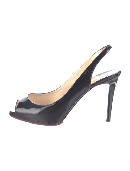 Christian Louboutin Patent Leather Slingback Sandals