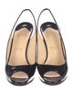 Christian Louboutin Patent Leather Slingback Sandals