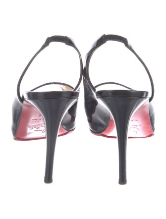 Christian Louboutin Patent Leather Slingback Sandals