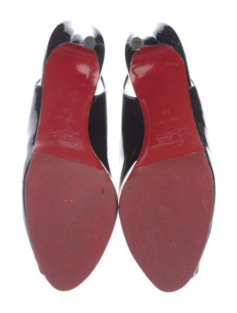 Christian Louboutin Patent Leather Slingback Sandals
