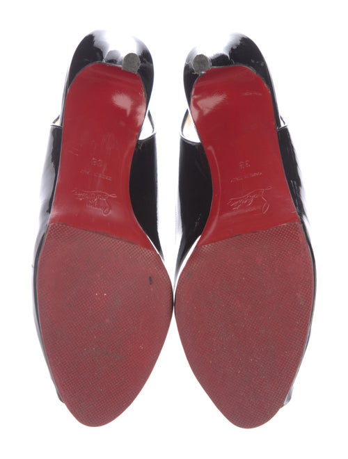 Christian Louboutin Patent Leather Slingback Sandals