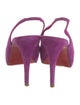 Christian Louboutin Suede Slingback Pumps