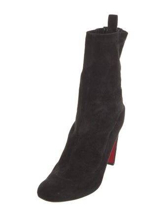 Christian Louboutin Suede Sock Boots