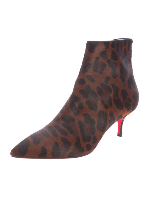 Christian Louboutin Ponyhair Animal Print Boots