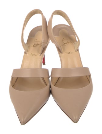 Christian Louboutin Leather Slingback Pumps