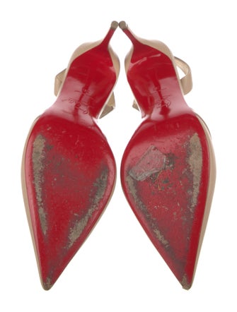 Christian Louboutin Leather Slingback Pumps