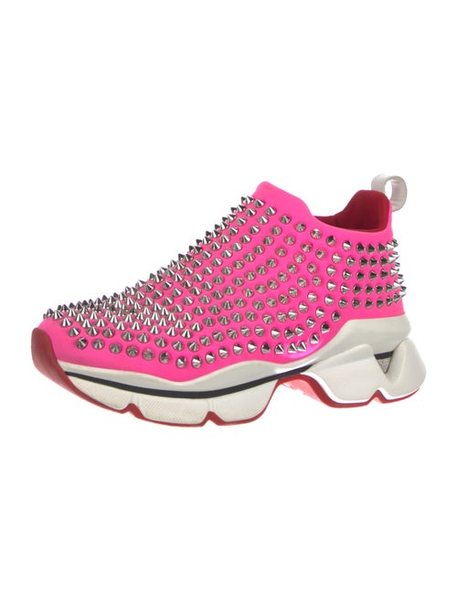 Christian Louboutin Spike Accents Neoprene Chunky Sneakers