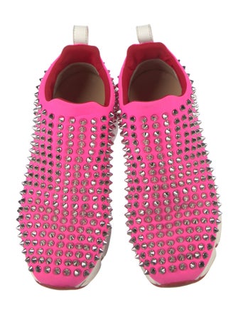 Christian Louboutin Spike Accents Neoprene Chunky Sneakers
