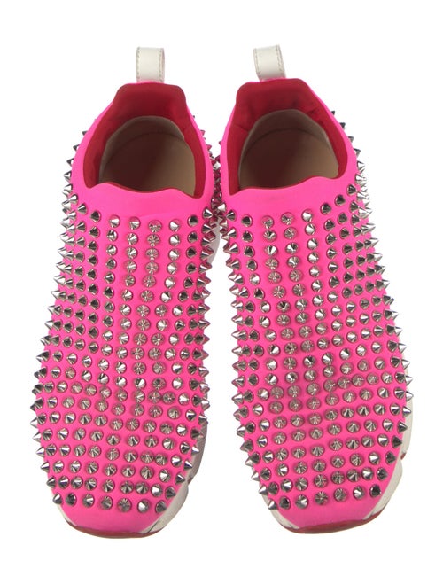 Christian Louboutin Spike Accents Neoprene Chunky Sneakers
