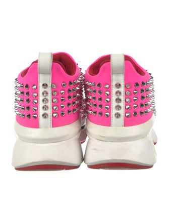Christian Louboutin Spike Accents Neoprene Chunky Sneakers