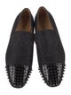 Christian Louboutin Spike Accents Printed Slippers
