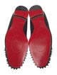 Christian Louboutin Spike Accents Printed Slippers