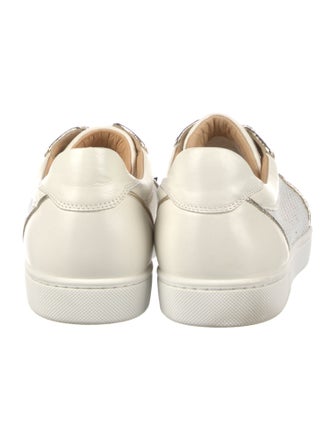 Christian Louboutin Spike Accents Leather Sneakers