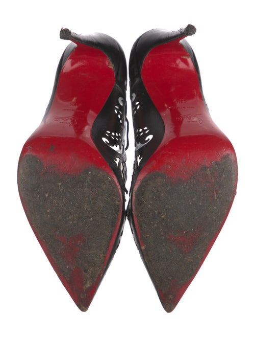 Christian Louboutin Leather Lasercut Accents Pumps