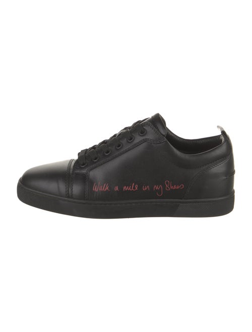 Christian Louboutin Leather Printed Sneakers