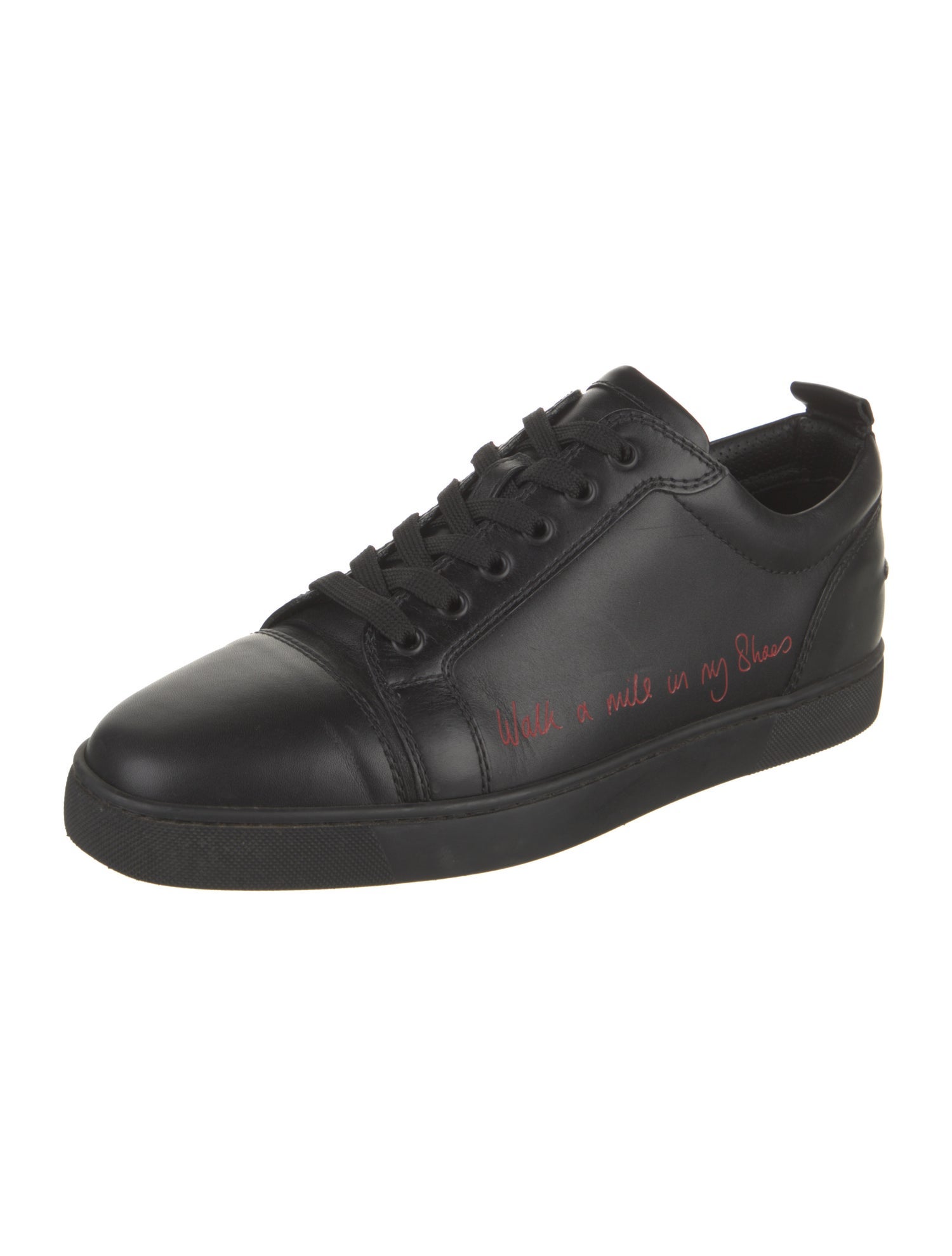 Christian Louboutin Leather Printed Sneakers