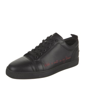 Christian Louboutin Leather Printed Sneakers