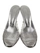 Christian Louboutin PVC Crystal Embellishments Slides