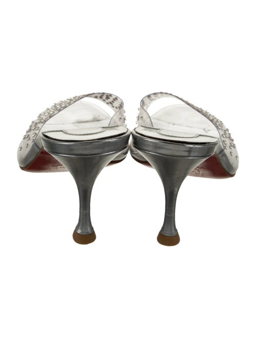 Christian Louboutin PVC Crystal Embellishments Slides