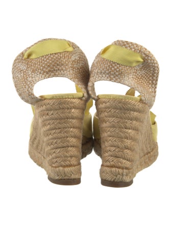 Christian Louboutin Canvas Braided Accents D'Orsay Pumps