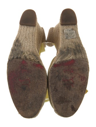 Christian Louboutin Canvas Braided Accents D'Orsay Pumps