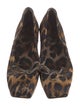Christian Louboutin Satin Animal Print Flats