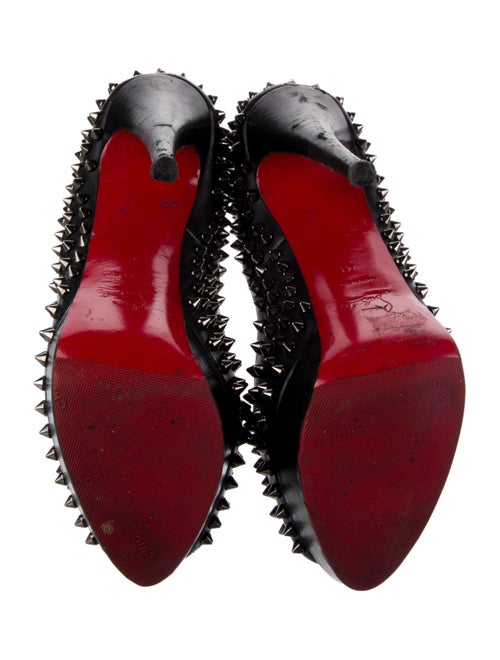 Christian Louboutin Spike Accents Leather Pumps