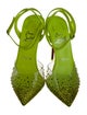 Christian Louboutin Patent Leather Crystal Embellishments Slingback Pumps