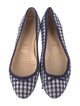 Christian Louboutin Plaid Print Bow Accents Flats