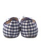 Christian Louboutin Plaid Print Bow Accents Flats