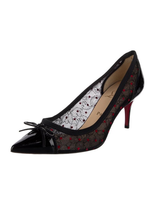 Christian Louboutin Lace Bow Accents Pumps