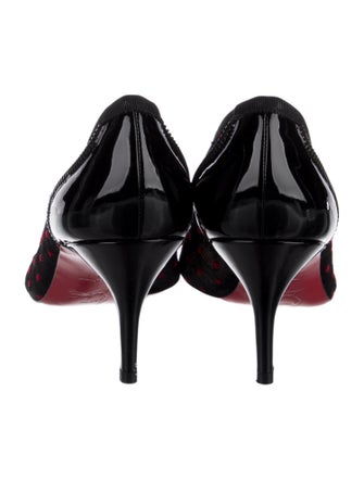 Christian Louboutin Lace Bow Accents Pumps