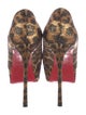 Christian Louboutin Canvas Animal Print Pumps