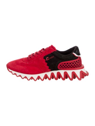 Christian Louboutin Spike Accents Suede Sneakers
