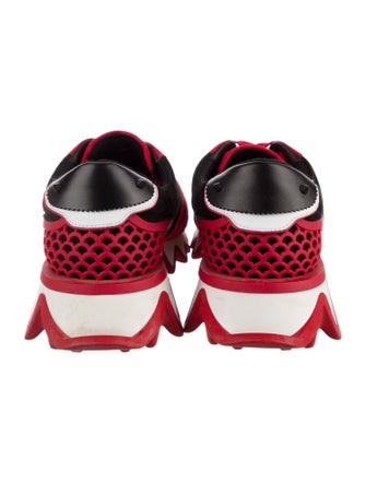 Christian Louboutin Spike Accents Suede Sneakers