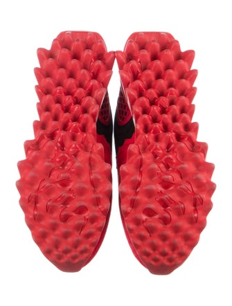 Christian Louboutin Spike Accents Suede Sneakers