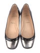 Christian Louboutin Patent Leather Studded Accents Ballet Flats
