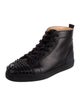 Christian Louboutin Spike Accents Leather Sneakers