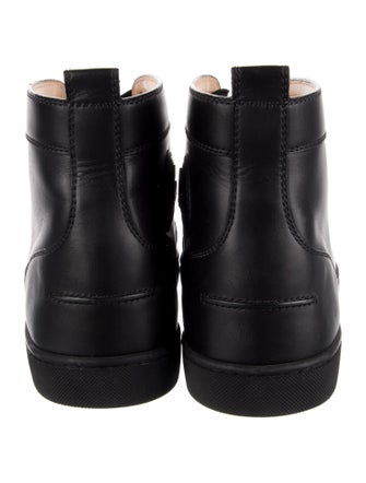 Christian Louboutin Spike Accents Leather Sneakers