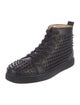 Christian Louboutin Spike Accents Leather Sneakers