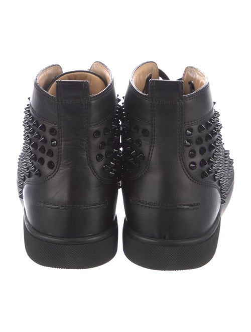 Christian Louboutin Spike Accents Leather Sneakers